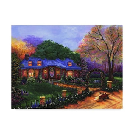 Bonnie B Cook 'Apple Cottage' Canvas Art,35x47